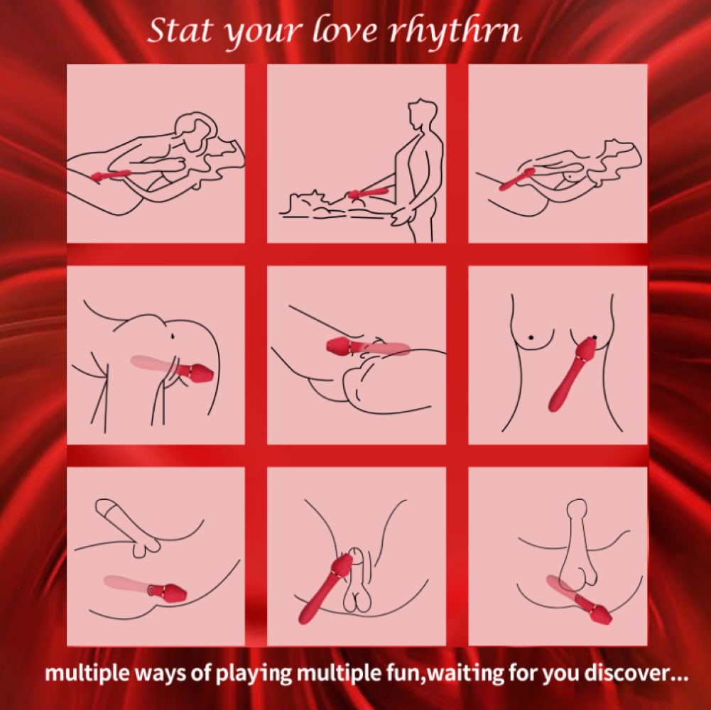 Rose Head Wand Vibrator – Soft Silicone & Powerful Stimulation