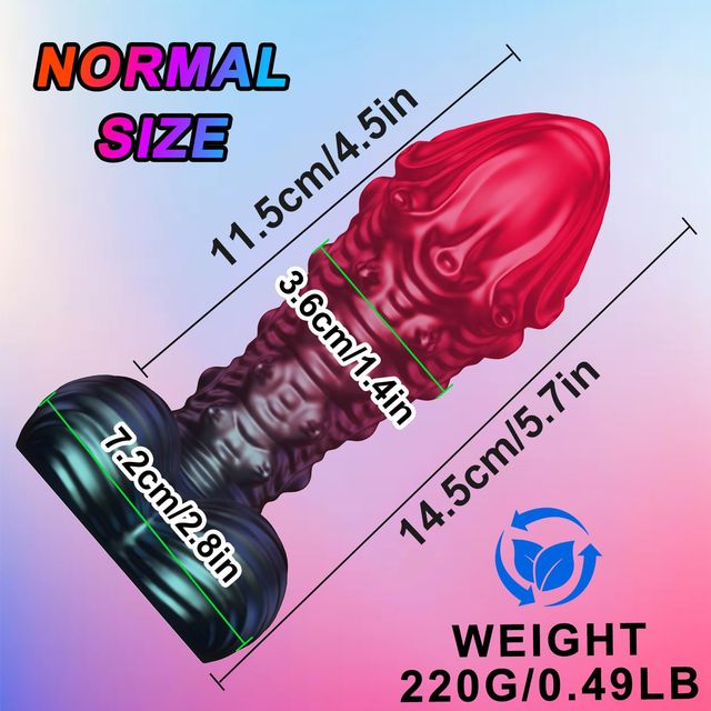 Fantasy alien dildo size and weight specifications - 11.5 inches