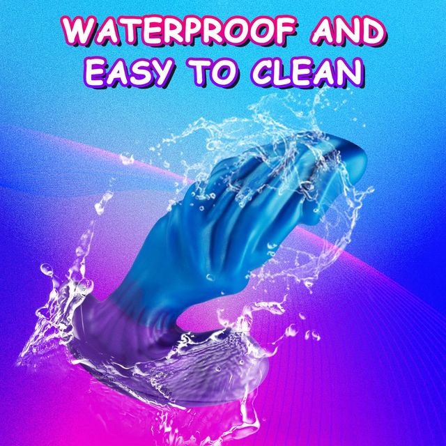 Ombre fantasy dildo underwater - waterproof and easy to clean