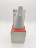 Minimalist Cone Vibrator in grey with packaging - elegant design